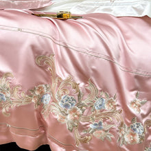 Load image into Gallery viewer, Esana Pink Embroidery Egyptian Cotton Duvet Cover Set
