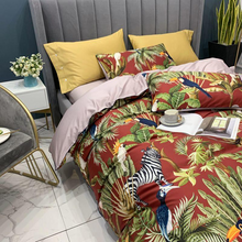 Load image into Gallery viewer, Kayla Botanical Egyptian Cotton Duvet Cover Set
