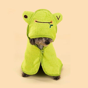 Cute Animal-Themed Pet Bathrobe