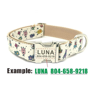 Personalized Alien Monster Collar