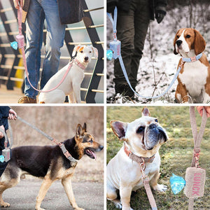 Personalized Dog Garbage Bag and Leash Set