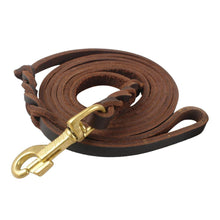 Load image into Gallery viewer, Leather Braided Dog Leash
