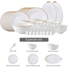 Load image into Gallery viewer, Ocula White Luxury Dinnerware Set
