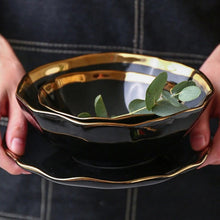 Load image into Gallery viewer, Nora Black White Luxury Dinnerware Set
