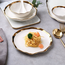 Load image into Gallery viewer, Nora Black White Luxury Dinnerware Set
