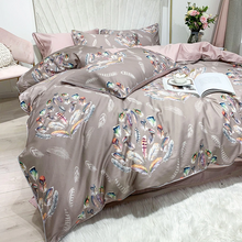 Charger l&#39;image dans la galerie, Amelia Leaf Floral Egyptian Cotton Duvet Cover Set
