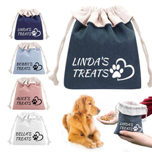 Load image into Gallery viewer, Personalized Custom Portable Dog Treat Snack Bags

