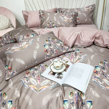 Charger l&#39;image dans la galerie, Amelia Leaf Floral Egyptian Cotton Duvet Cover Set
