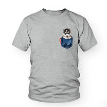 Load image into Gallery viewer, Husky Dog T-Shirt Men
