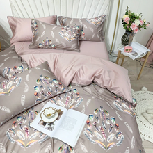 Charger l&#39;image dans la galerie, Amelia Leaf Floral Egyptian Cotton Duvet Cover Set
