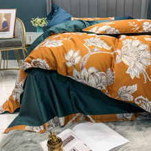 Charger l&#39;image dans la galerie, Alba Floral Ultra Soft Egyptian Cotton Duvet Cover Set
