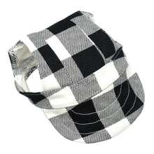 Load image into Gallery viewer, Plaid Summer Dog Baseball Cap
