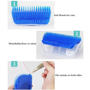 Corner Cat Self Grooming Wall Brush