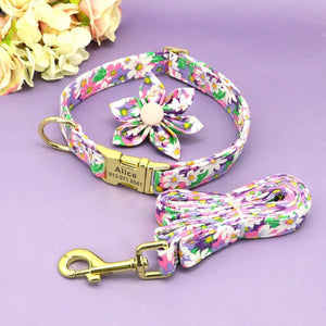 Personalized Flower Bowknot Set