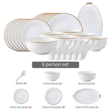 Load image into Gallery viewer, Ocula White Luxury Dinnerware Set
