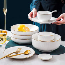 Load image into Gallery viewer, Ocula White Luxury Dinnerware Set
