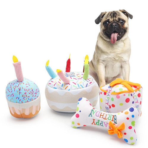 Birthday Ultimate Plush Chew Dog Toys