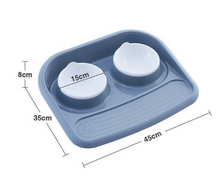 Load image into Gallery viewer, Double Bowl Plastic Feeder
