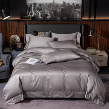 Load image into Gallery viewer, Lakibia Light Grey Silky Soft Egyptian Cotton Bedding Set
