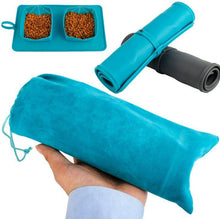 Load image into Gallery viewer, Foldable Pet Silicone Folding Food and Water Travel Bowl
