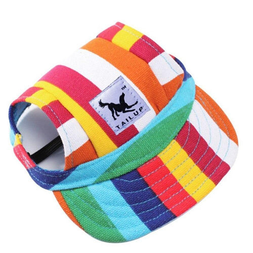 Basic Colorful Dog Sun Protection Baseball Cap
