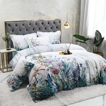 Load image into Gallery viewer, Gianna Light Gray Egyptian Cotton Duvet Cover Set
