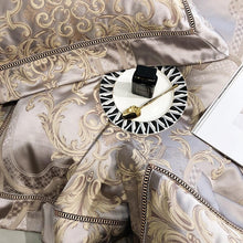 Load image into Gallery viewer, Serenity Cotton Satin Jacquard Duvet Cover Set
