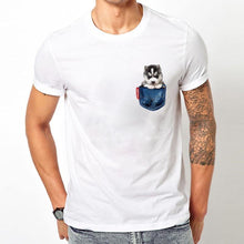 Load image into Gallery viewer, Husky Dog T-Shirt Men
