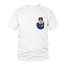 Load image into Gallery viewer, Husky Dog T-Shirt Men
