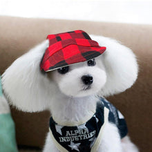 Load image into Gallery viewer, Plaid Summer Dog Baseball Cap
