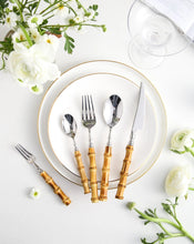 Charger l&#39;image dans la galerie, Arashiyama Natural Bamboo Stainless Steel Cutlery Set
