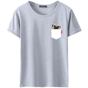 Dog-In-Pocket T-Shirt for Men