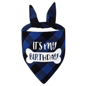 'Its My Birthday" Dog Adjustable Happy Birthday Bandanas
