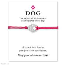 Cargar imagen en el visor de la galería, &#39;Dog&#39; Silver Bracelet Card
