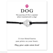 Cargar imagen en el visor de la galería, &#39;Dog&#39; Silver Bracelet Card

