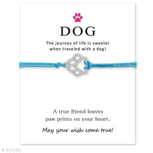 Cargar imagen en el visor de la galería, &#39;Dog&#39; Silver Bracelet Card
