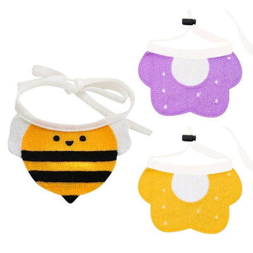 Bee/Flower Nature Designed Dog Neck Bandana