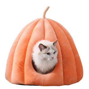 Cute Pumpkin Cat Nest House