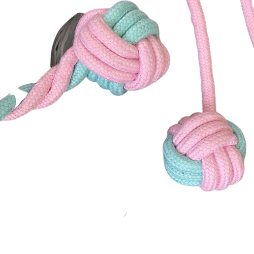 6Pack Dog Chew Ball Rope toys