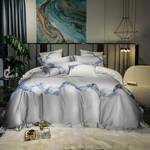 Charger l&#39;image dans la galerie, Amber Embroidered Egyptian Cotton Duvet Cover Set
