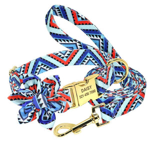 Personalized Artful Bow Collar