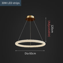 Load image into Gallery viewer, Jillian Sculptural LED Three Tier Crystal Chandelier
