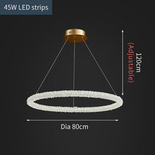 Load image into Gallery viewer, Jillian Sculptural LED Three Tier Crystal Chandelier
