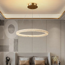Load image into Gallery viewer, Jillian Sculptural LED Three Tier Crystal Chandelier
