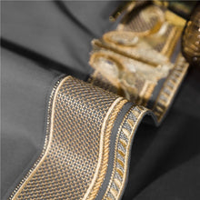 Charger l&#39;image dans la galerie, Anahi Embroidered Motif Border Egyptian Cotton Duvet Cover Set
