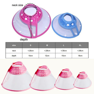 Pet Cone Cat Adjustable Protective Mesh Collar