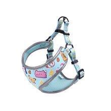 Load image into Gallery viewer, Reflective Anime Adjustable Blue Pikachu Cute Dog Harness and Leash
