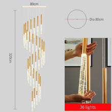 Load image into Gallery viewer, Mya Linear Copper And Crystal Strand Chandelier
