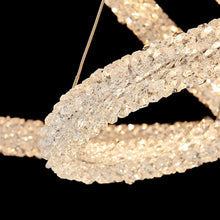 Load image into Gallery viewer, Jillian Sculptural LED Three Tier Crystal Chandelier
