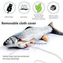 Load image into Gallery viewer, Cat Electric Fish Simulation Kitten Swing Dancing Catnip Toy
